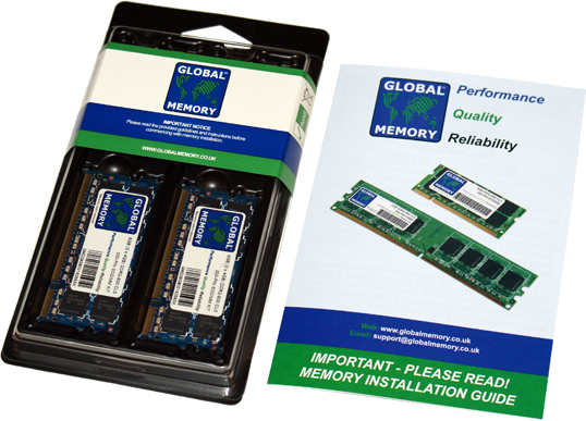 2GB (2 x 1GB) DDR2 400/533/667/800MHz 200-PIN SODIMM MEMORY RAM KIT FOR SONY LAPTOPS/NOTEBOOKS